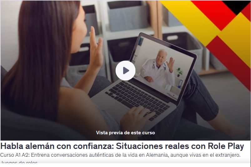 Habla alemán con confianza: Situaciones reales con Role Play