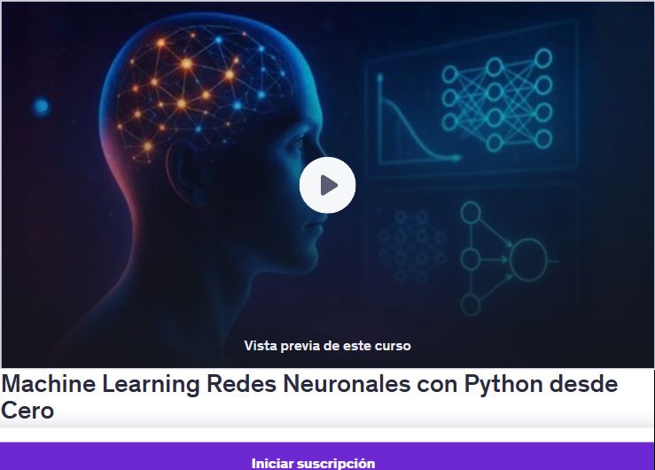 Machine Learning Redes Neuronales con Python desde Cero