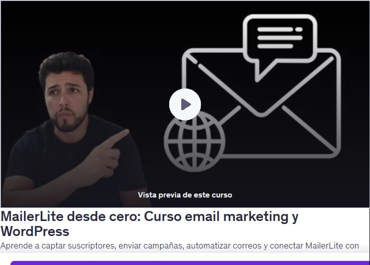 MailerLite desde cero: Curso email marketing y WordPress