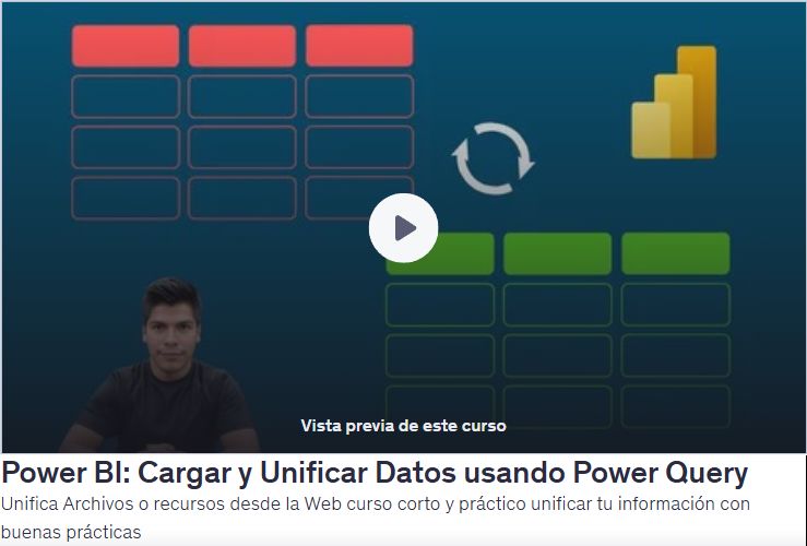 Power BI: Cargar y Unificar Datos usando Power Query