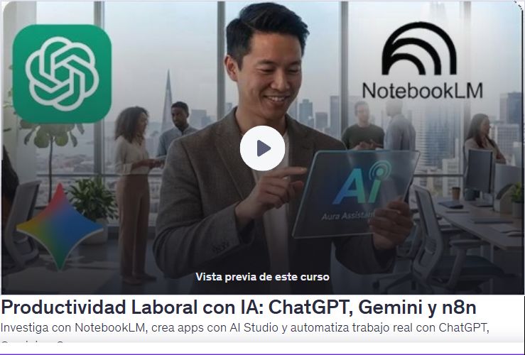 Productividad Laboral con IA: ChatGPT, Gemini y n8n