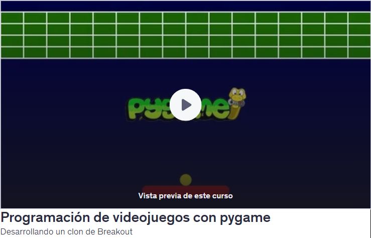 Programación de videojuegos con pygame