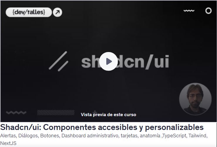 Shadcn/ui: Componentes accesibles y personalizables