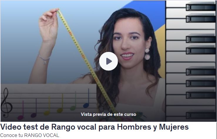 Video test de Rango vocal para Hombres y Mujeres
