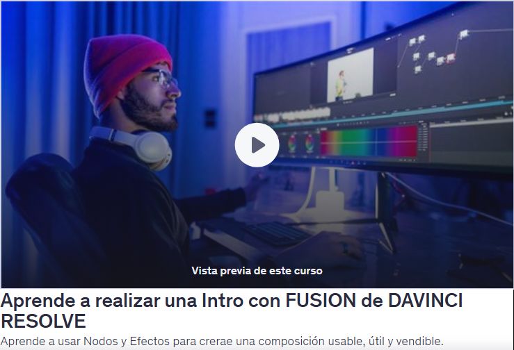 Aprende a realizar una Intro con FUSION de DAVINCI RESOLVE