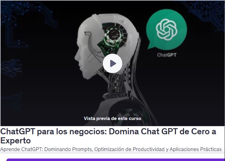 ChatGPT para los negocios: Domina Chat GPT de Cero a Experto