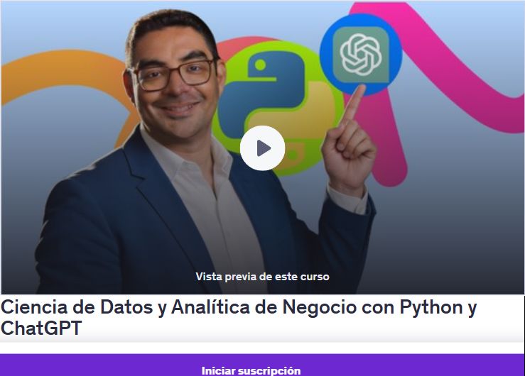 Ciencia de Datos y Analítica de Negocio con Python y ChatGPT