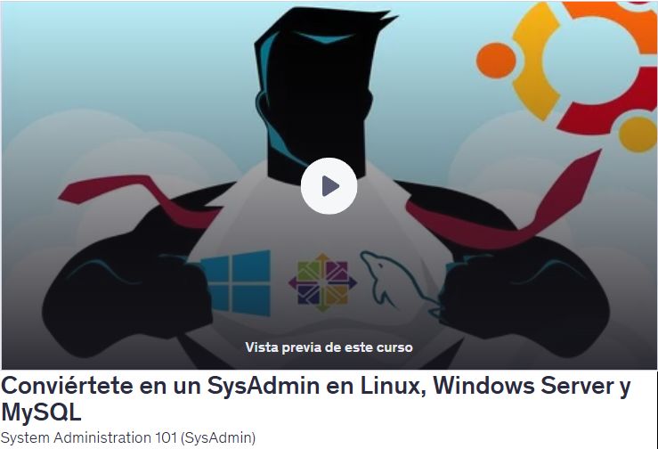 Conviértete en un SysAdmin en Linux, Windows Server y MySQL