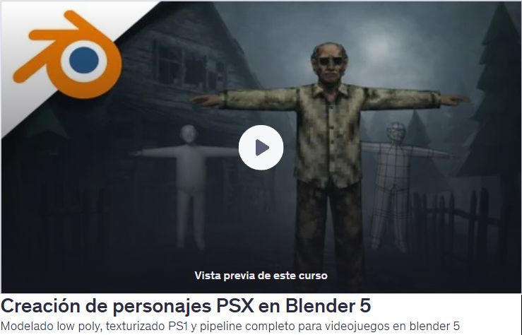 Creación de personajes PSX en Blender