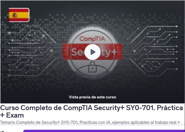 Curso Completo de CompTIA Security+ SY0-701