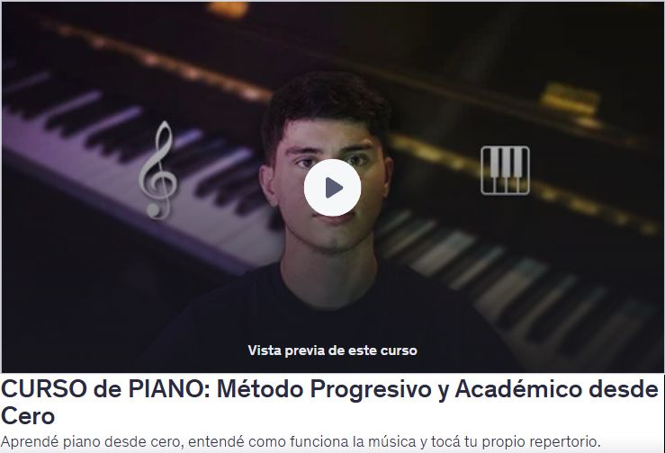 CURSO de PIANO: Método Progresivo y Académico desde Cero