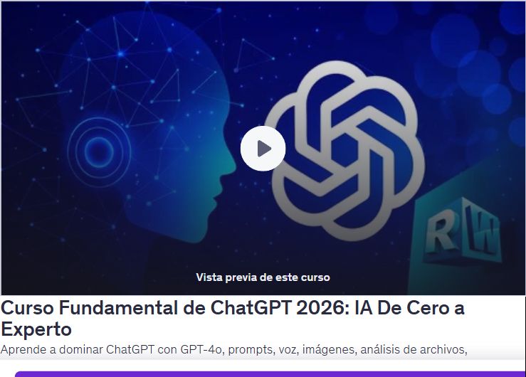 Curso Fundamental de ChatGPT 2026: IA De Cero a Experto