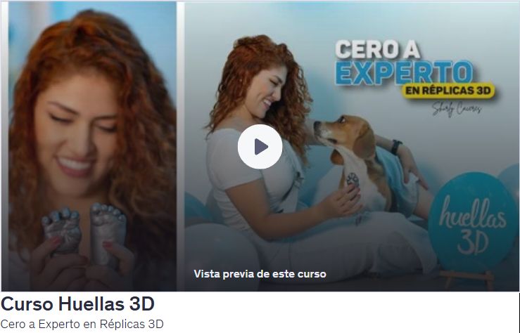Curso Huellas 3DCero a Experto en Réplicas 3D