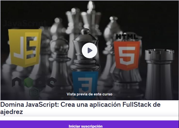Domina JavaScript: Crea una aplicación FullStack de ajedrez