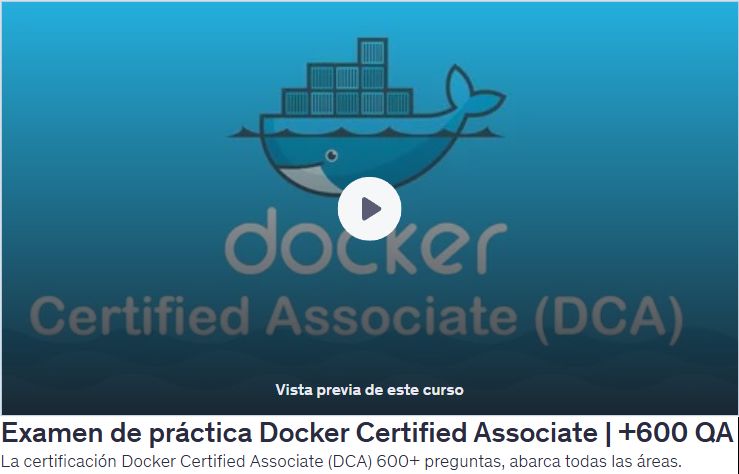 Examen de práctica Docker Certified Associate
