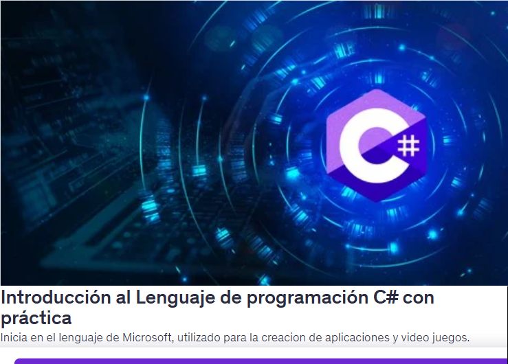 Introducción al Lenguaje de programación C# con práctica