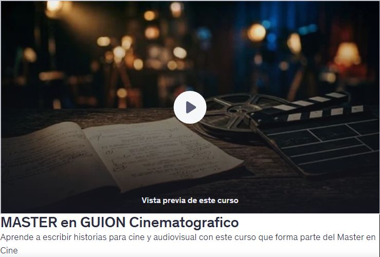 MASTER en GUION Cinematografico
