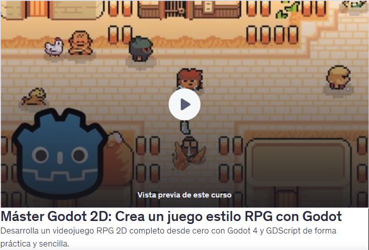Máster Godot 2D: Crea un juego estilo RPG con Godot
