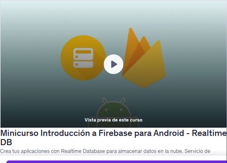 Minicurso Introducción a Firebase para Android - Realtime DB