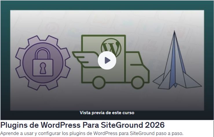 Plugins de WordPress Para SiteGround 2026
