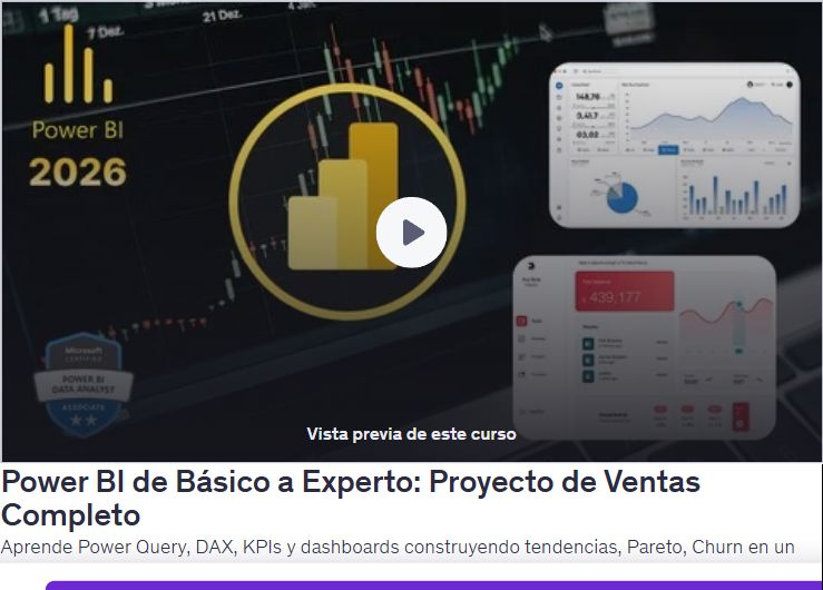 Power BI de Básico a Experto: Proyecto de Ventas Completo