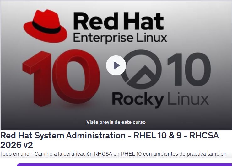 Red Hat System Administration - RHEL 10 & 9 - RHCSA 2026 v2