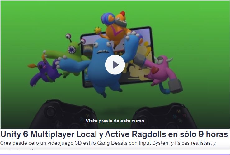 Unity 6 Multiplayer Local y Active Ragdolls en sólo 9 horas