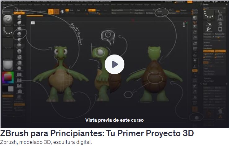 ZBrush para Principiantes: Tu Primer Proyecto 3D