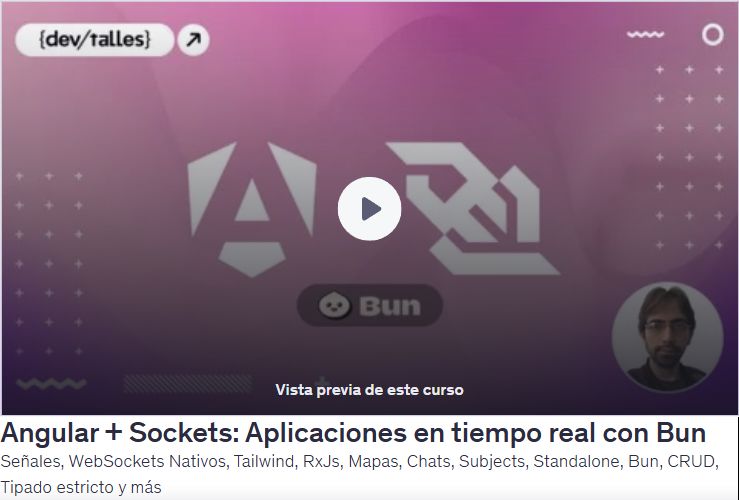Angular + Sockets: Aplicaciones en tiempo real con Bun