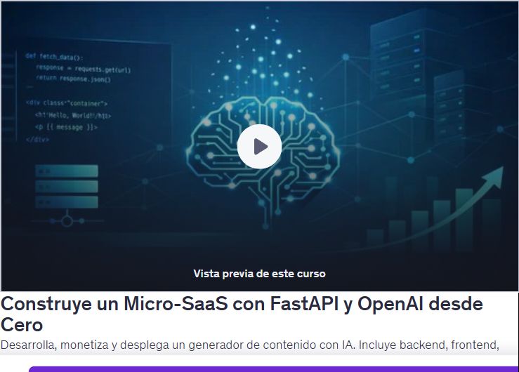 Construye un Micro-SaaS con FastAPI y OpenAI desde Cero