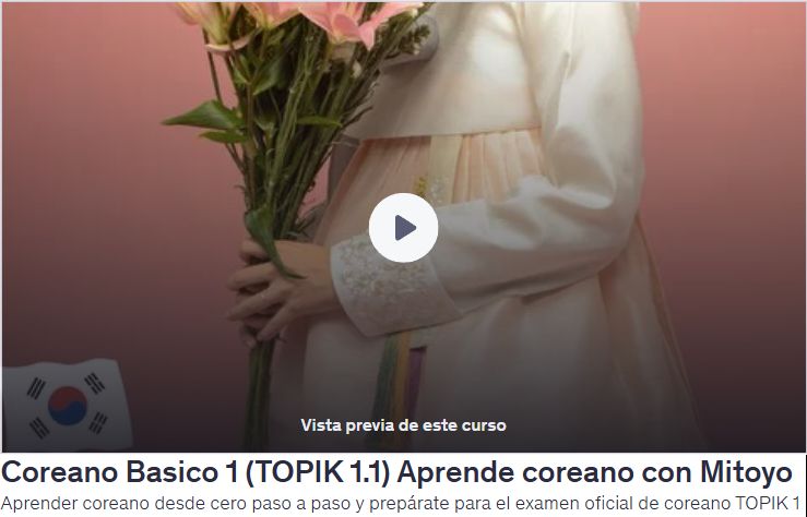 Coreano Basico 1 (TOPIK 1.1)