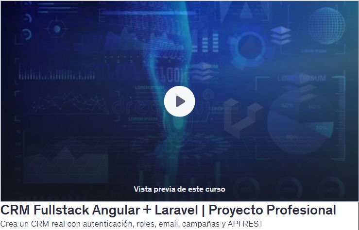 CRM Fullstack Angular + Laravel