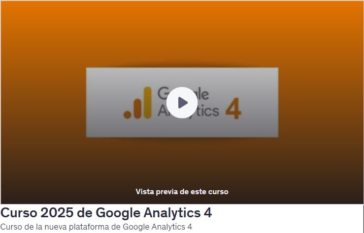 Curso 2025 de Google Analytics 4