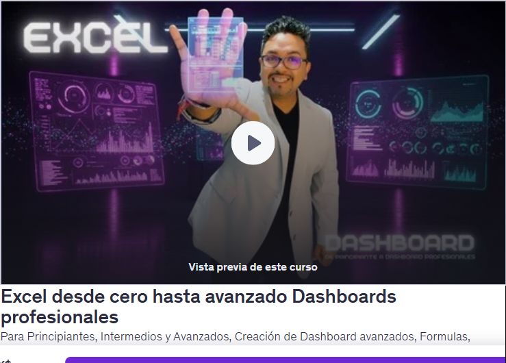 Excel desde cero hasta avanzado Dashboards profesionales