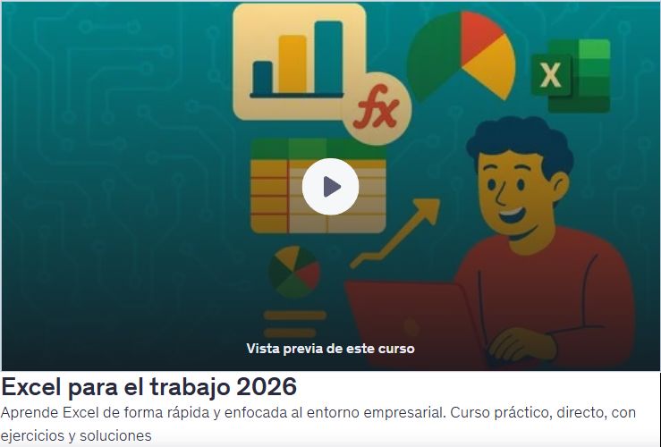 Excel para el trabajo 2026
