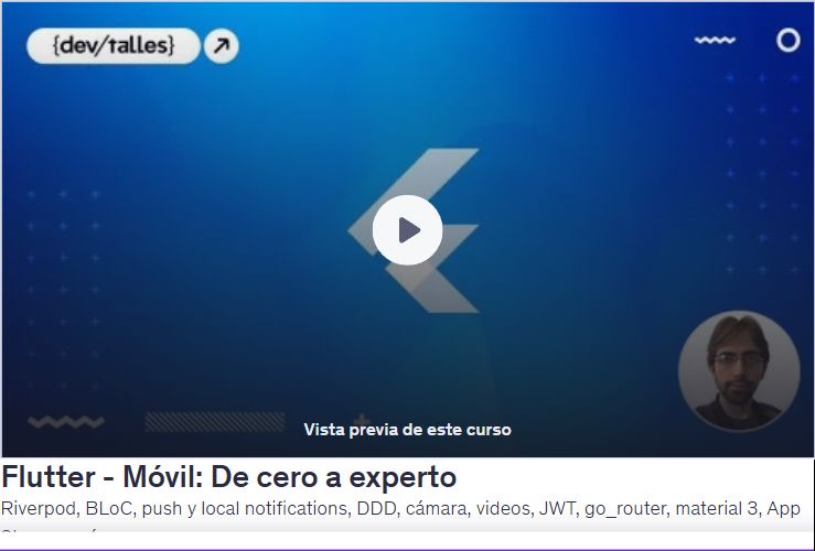 Flutter - Móvil: De cero a experto