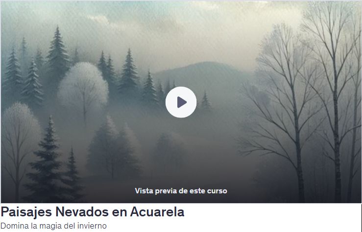 Paisajes Nevados en Acuarela