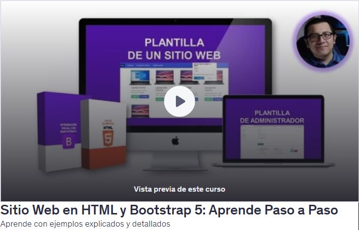 Sitio Web en HTML y Bootstrap 5: Aprende Paso a Paso