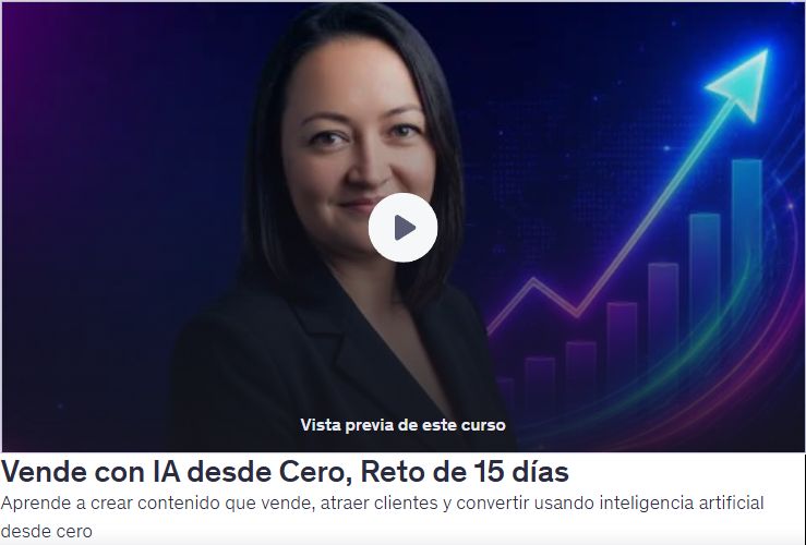 Vende con IA desde Cero, Reto de 15 días
