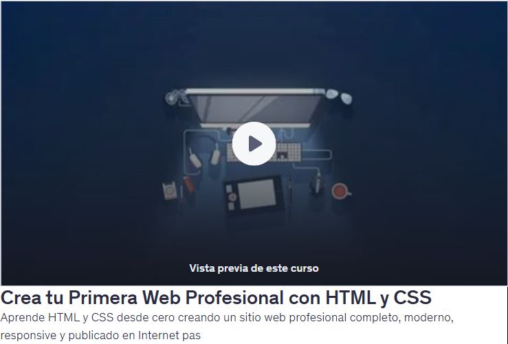 Crea tu Primera Web Profesional con HTML y CSS