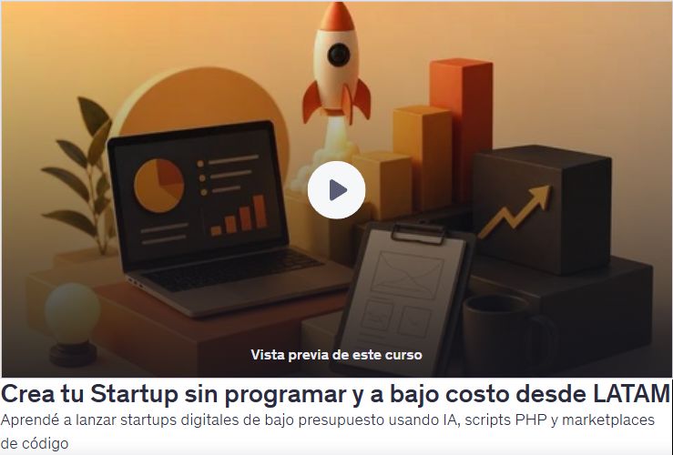 Crea tu Startup sin programar y a bajo costo desde LATAM