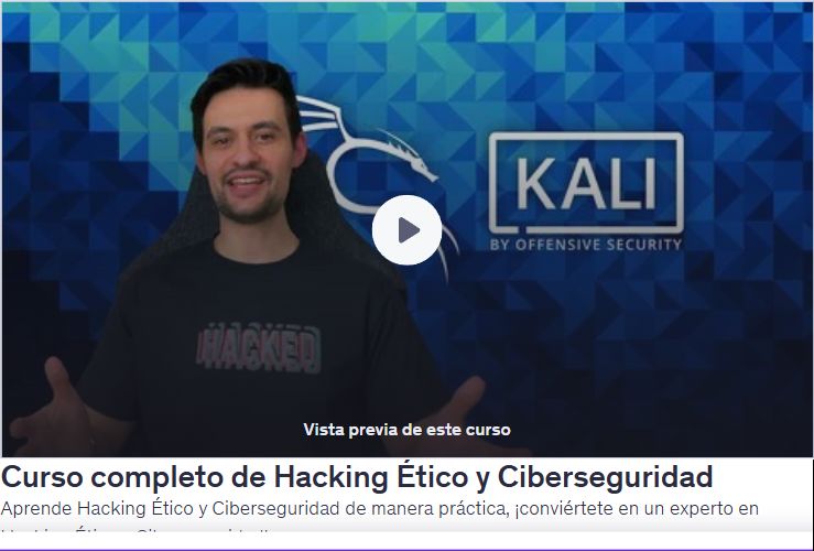 Curso completo de Hacking Ético y Ciberseguridad