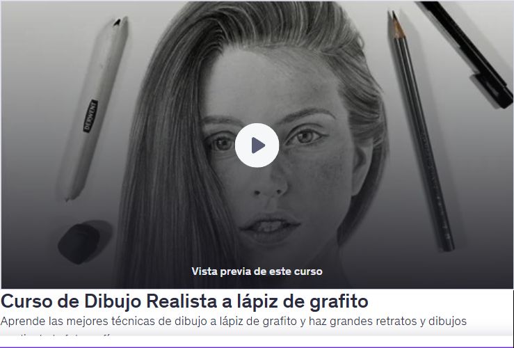 Curso de Dibujo Realista a lápiz de grafito