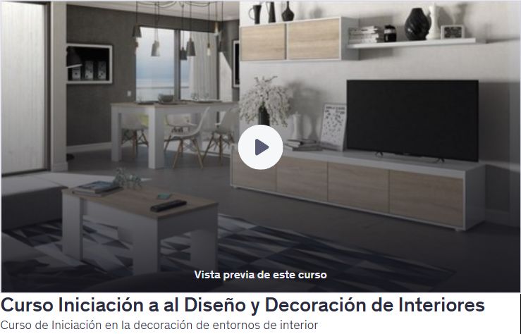 Curso Iniciación a al Diseño y Decoración de Interiores