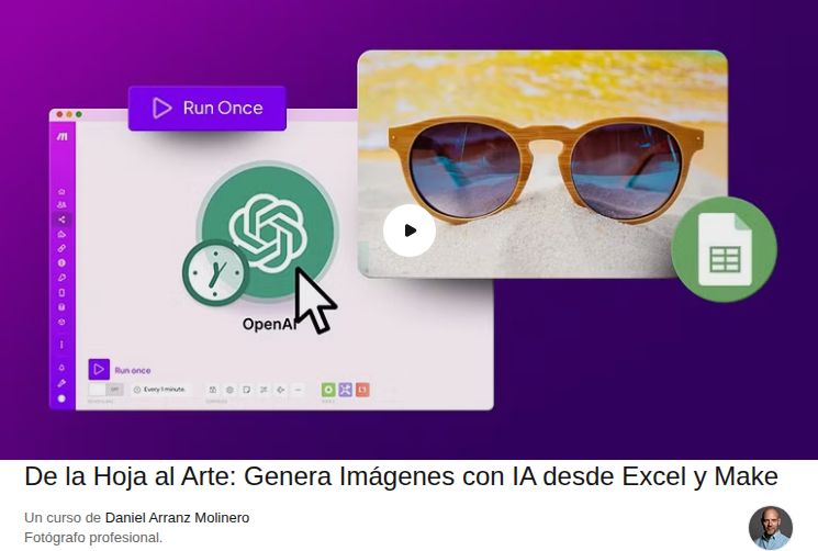 De la Hoja al Arte: Genera Imágenes con IA desde Excel y Make