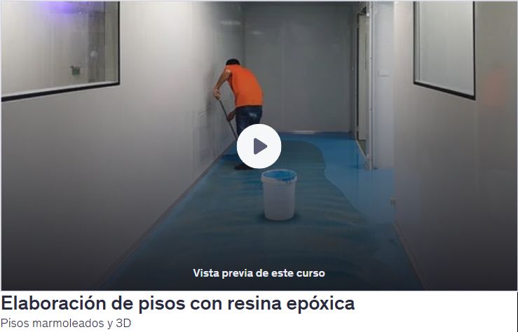 Elaboración de pisos con resina epóxica