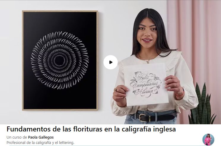 Fundamentos de las florituras en la caligrafía inglesa