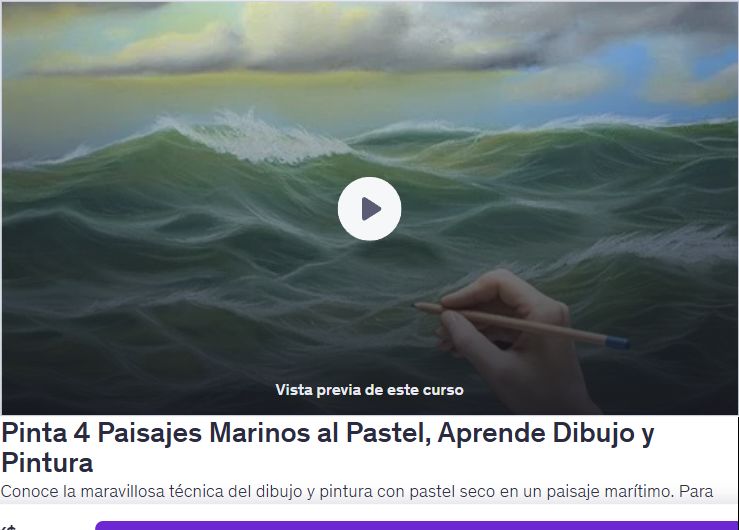 Pinta 4 Paisajes Marinos al Pastel, Aprende Dibujo y Pintura