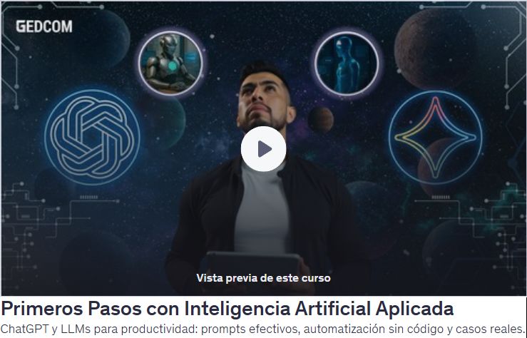 Primeros Pasos con Inteligencia Artificial Aplicada