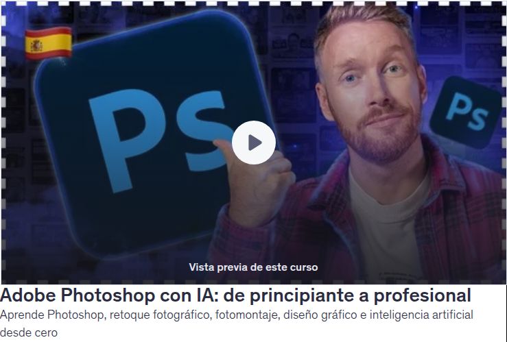 Adobe Photoshop con IA: de principiante a profesional